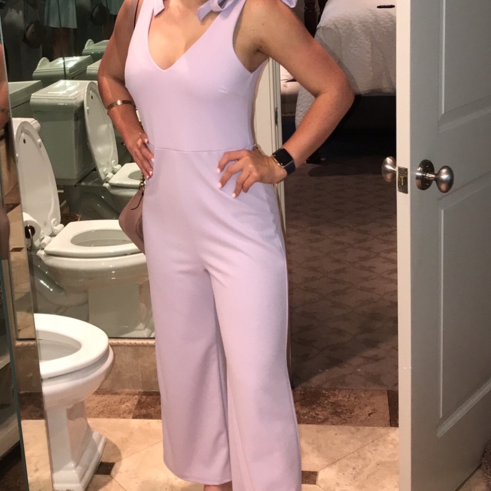 purple jumpsuit